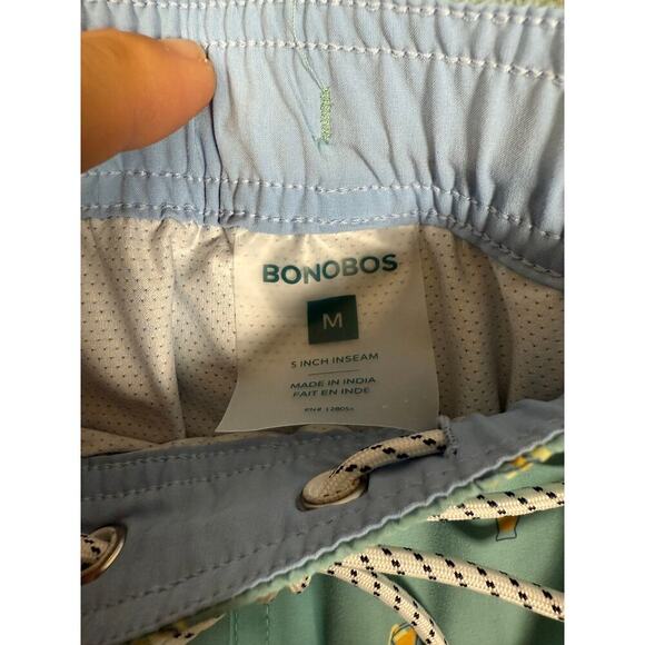Bonobos Mens Light Blue Lined Beer Glass Swim Trunks 5" Inseam - Medium - Picture 6 of 10